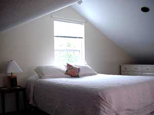 The loft bedroom