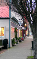 Looking south along Water Street from Elecvated Ice Cream