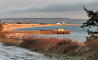 Point Wilson glowing in the morning sun