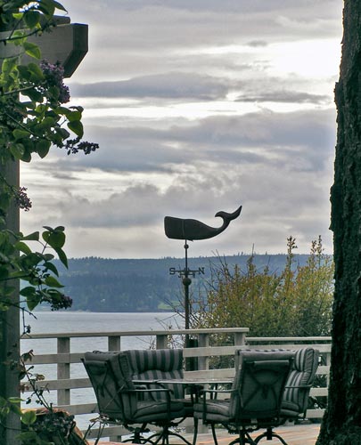 The deck offers many entertainment opportunities