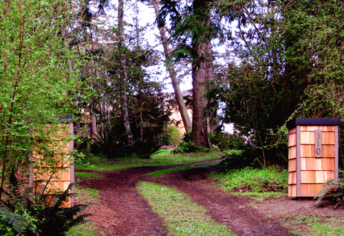 Entering the grounds