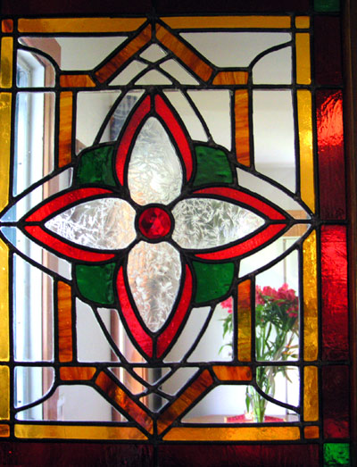 Kitchen Doors Glass on Door From The Porch To The Kitchen Features This Lovely Stained Glass