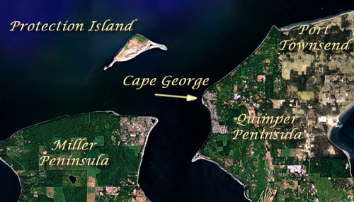 Cape George satellite map