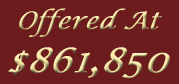 Offered at $861,850